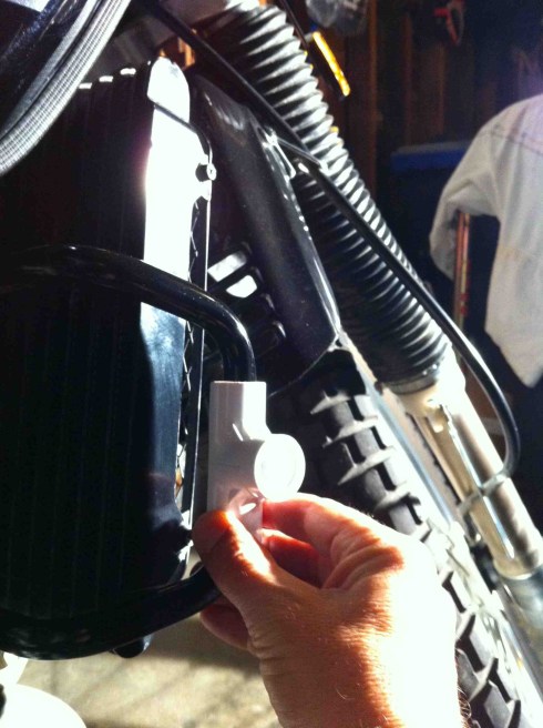 Placing the PVC Mount Piece